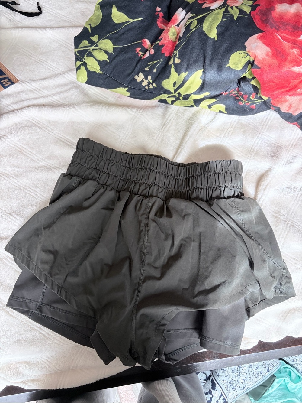 PopFlex Green running shorts